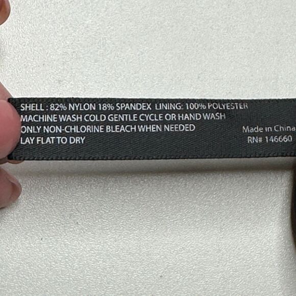 Kimi & Kai Halter Maternity Ruched Bodice One Piece Swimsuit Black Women M NWOT - Picture 10 of 10